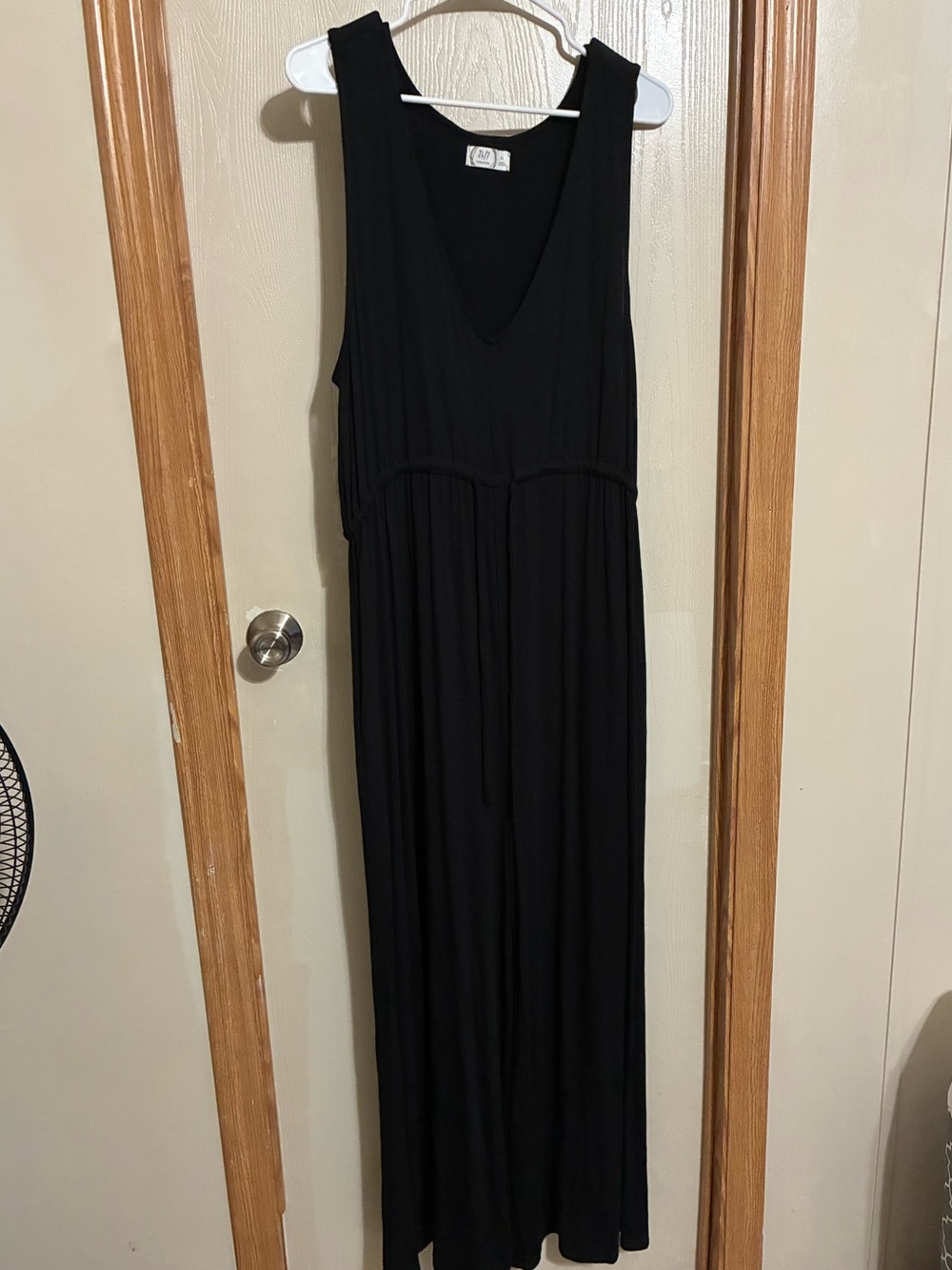 Maurices Black Sleeveless Maxi Dress with V-Neck